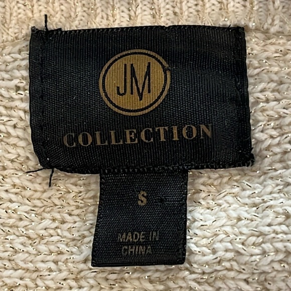 JM Collection sweater Women’s Small Ivory Cardigan Knit - Picture 3 of 10